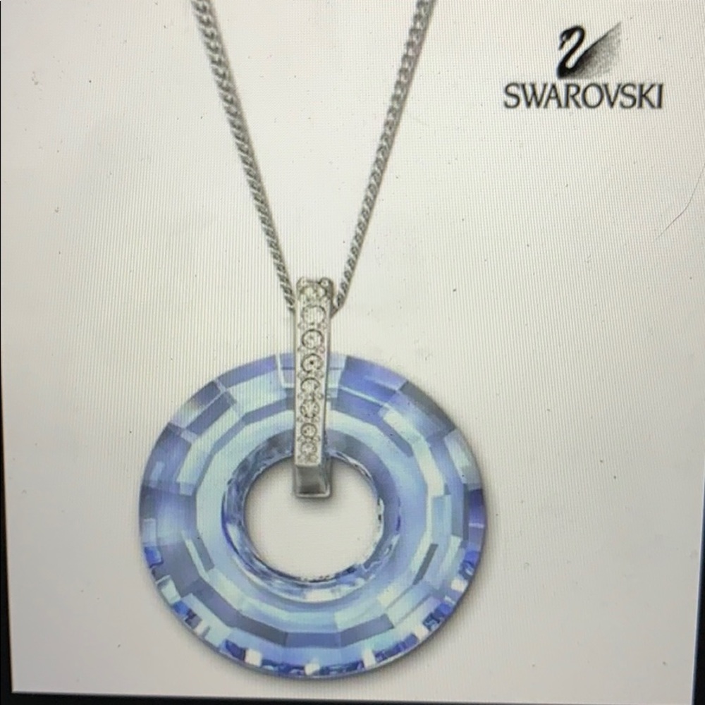 Swarovski Aqua Loop Pendant
